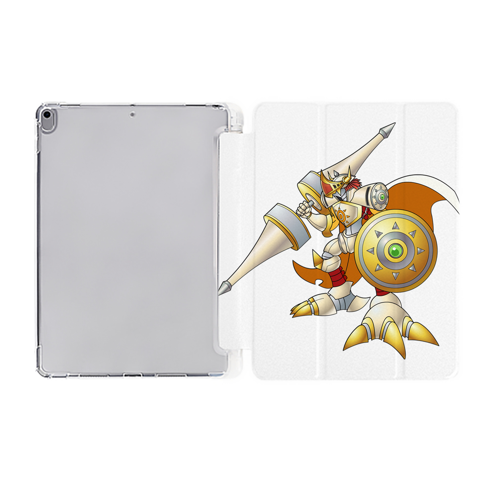 （画像用） Digimon デジタルモンスター/デジモン IPad ケース ペン収納付き 三つ折りスタンド PUレザー×シリコン 対応機種9.5/10.5/10.9インチ